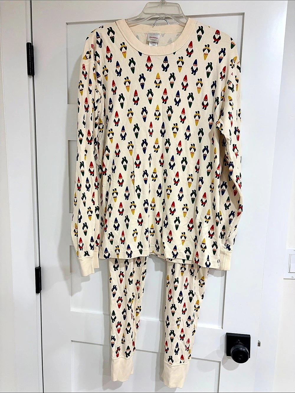 Hanna Andersson Gnome Sweet Gnome Long John Pajamas Pajama Set Large Unisex